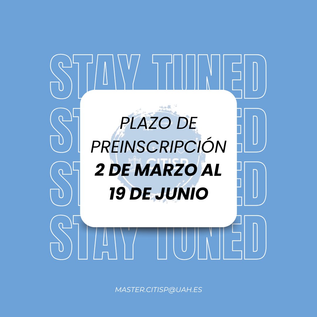 Master CITISP tweet media