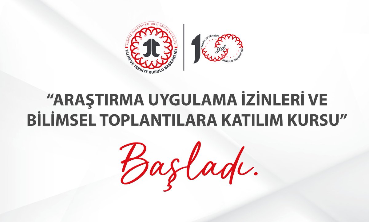 meb_ttkb's tweet photo. Başkanlığımızca düzenlenen “Araştırma Uygulama İzinleri ve Bilimsel Toplantılara Katılım Kursu” Mersin’de başladı. @tcmeb 
Detaylar👉🏻https://t.co/7e5YOcUAHe https://t.co/dVxFZqVQ1V