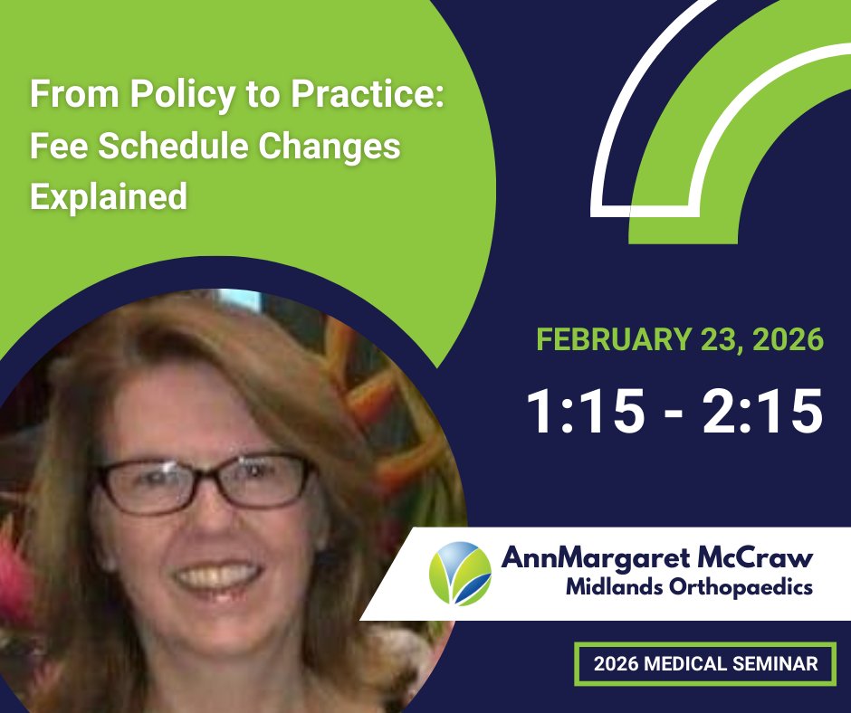 “From Policy to Practice: Fee Schedule Changes Explained”
Join AnnMargaret McCraw on Feb. 23 from 1:15–2:15 PM at the SCWCEA Medical Seminar.
👉 Register: scwcea.org/ms-register

#SCWCEA #MedicalSeminar2026 #WorkersComp #FeeSchedule
