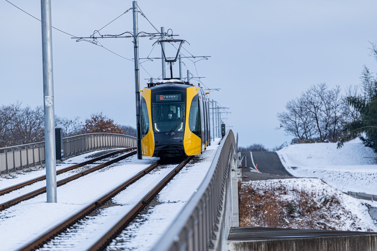 itiniisan's tweet photo. 雪のLRT
#LIGHTLINE
#LRT
#ライトライン https://t.co/RAmOYxSw15