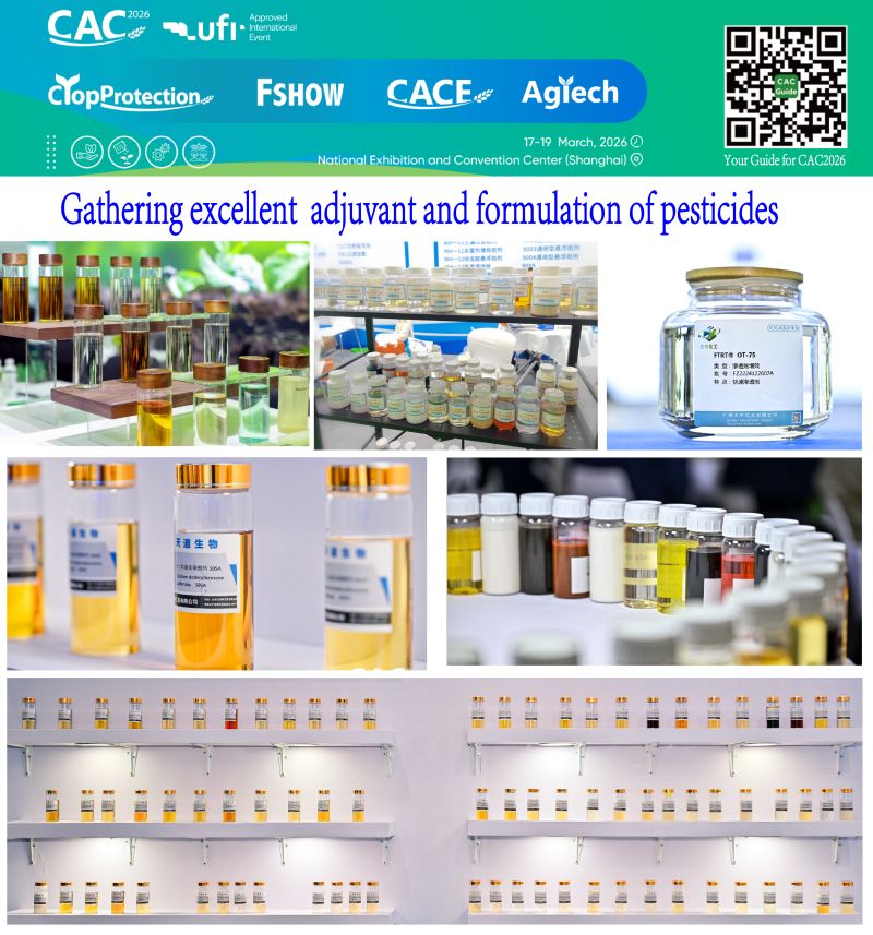CACSHOW1999's tweet image. #CAC2026 Highlights: Gather excellent adjuvant and formulation of pesticides
More than 80 exhibitors of pesticide adjuvants show various #Surfactants #Emulsifiers, #Dispersants #Synergist, to process different specifications of pesticides, such as #WDG #SG, #SL, #DF. etc.