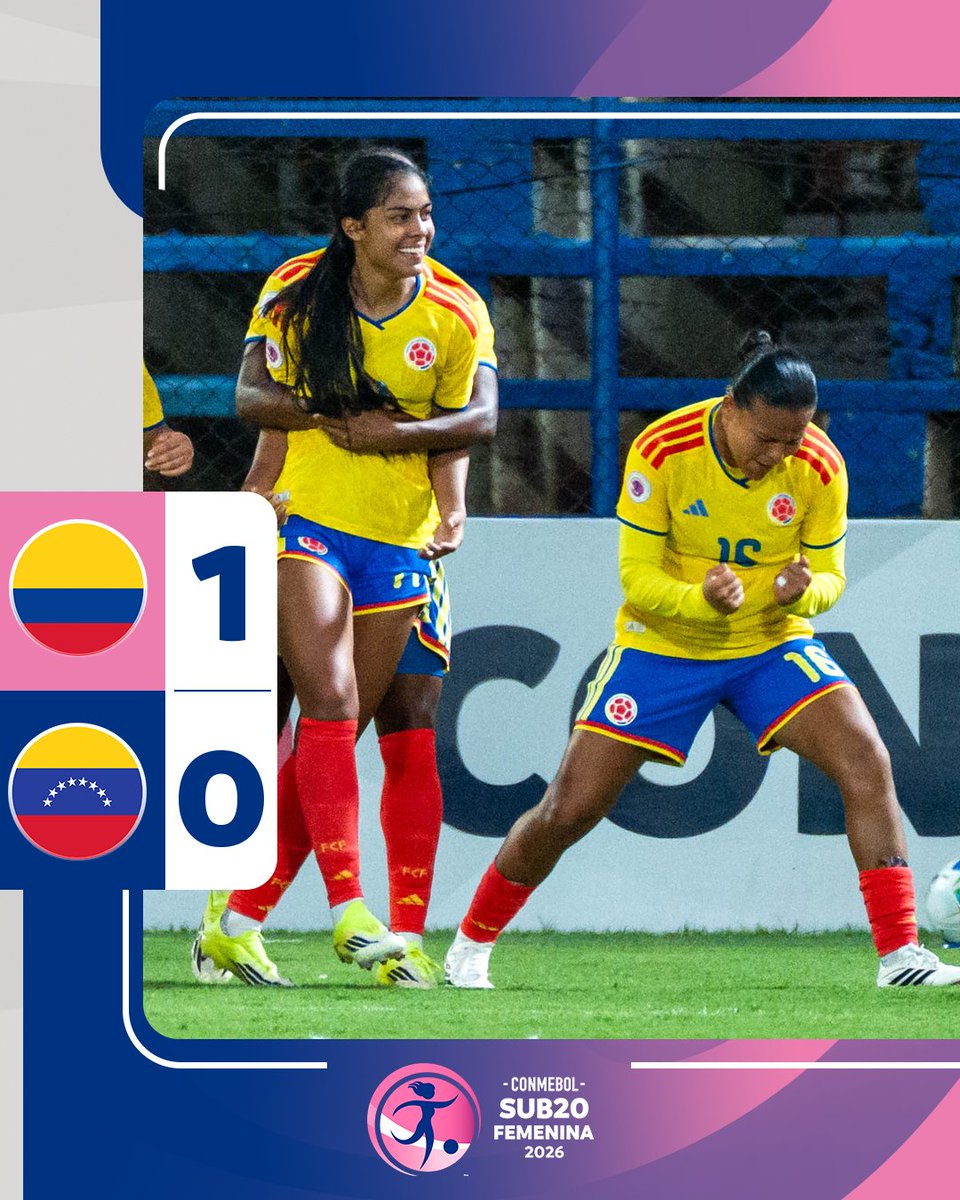 #sudamericanosub20 #futbolfemenino <a href="/CONMEBOLtorneos/">CONMEBOL Torneos</a> 
Victorias de <a href="/AUFfemenino/">AUF Femenino</a> y <a href="/FCFSeleccionCol/">Selección Colombia</a>