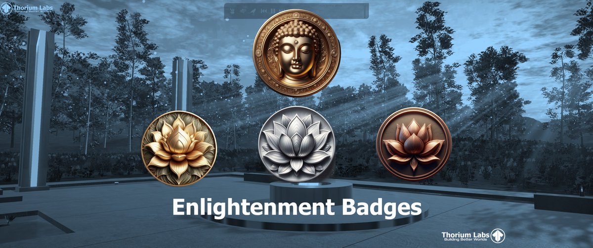 Thorium_Labs's tweet photo. Revolutionizing Team Wellness: Aura Coin Launches in The Outpost Series on @Spatial_io.

Is your team burning out in a hybrid world? Aura Coin is live in The Outpost Series, turning relaxation time into meaningful rewards and measurable wellness gains.

This virtual economy on @Spatial_io lets collaborators earn coins naturally by immersing in enlightenment-themed spaces: explore serene environments, meditate, collaborate, or simply unwind.

Redeem coins for premium avatar auras drawn from timeless symbols: Lotus, Om, Dharma Chakra, Ganesh, Ensō, Yin Yang, Hamsa, Twin Fish, Endless Knot and more.

Enlightenment Badges to Celebrate Growth
- Bronze Lotus: Entry-level recognition for starting your wellness journey
- Silver Lotus: Balanced engagement and consistent relaxation milestones
- Golden Lotus: Premium achievement for deep commitment to inner balance
- Enlightenment Buddha: The ultimate badge mastery through sustained presence and progress

Companies can transform "time off" into strategic value. Track engagement in The Outpost Series, reward downtime with auras and badges, boost morale, spark creativity, and quantify wellness ROI, all seamlessly in a virtual environment. Perfect for remote/hybrid teams embracing 2026's metaverse wellness wave.

Ready to awaken your team's potential? Dive into The Outpost Series Hub today and start collecting: https://t.co/2SpWpnrRpg

What wellness innovations are you exploring for your team this year? Share in the comments!

Thorium Labs helps companies develop immersive experiences and thrive in a whole new world of endless possibilities. Contact us to know how we can help your company.

The future is @Spatial_io. Made with @unity.
#spatial #shotinspatial
#web3 #immersiveexperiences #artificialintelligence #blockchain
#XR #AR #VR
#areyouexperienced
#thoriumlabs #buildingbetterworlds