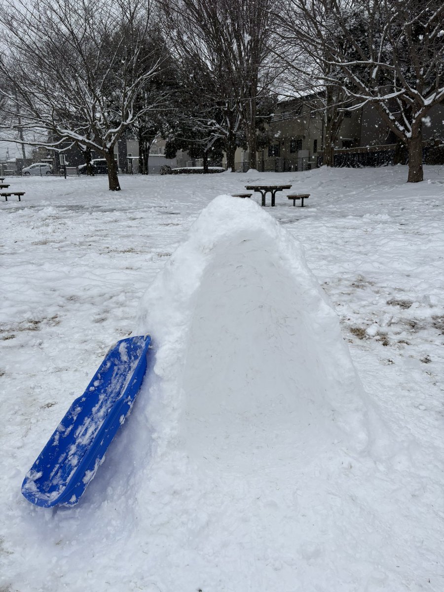 thinking_hiro's tweet image. 2026年2月8日(日)

#雪

#かまくら

家族4人の傑作！（近所の子供達多数助っ人）