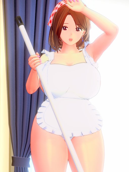 子供部屋のお掃除してるママン 