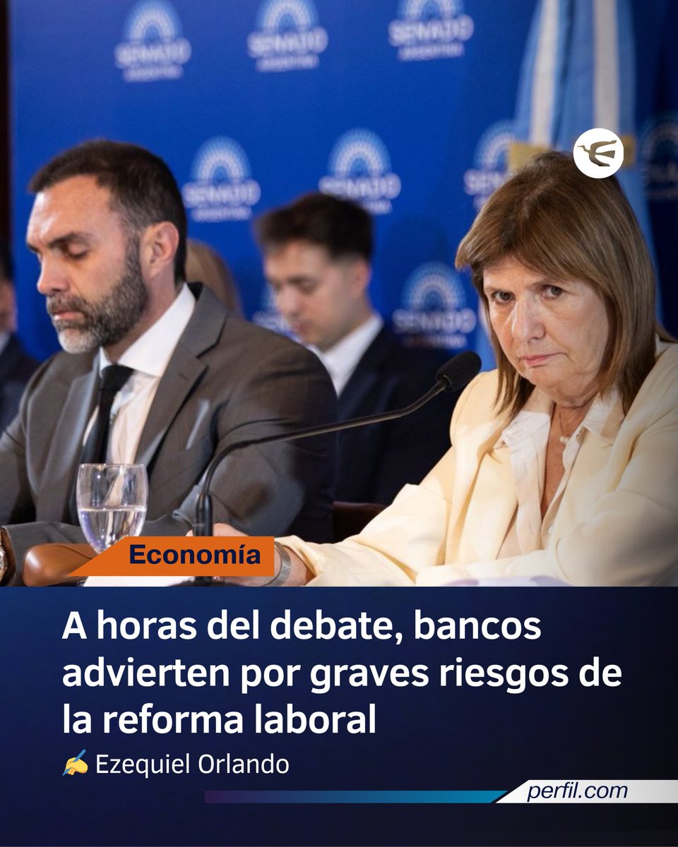 El_Prensero's tweet image. 🚨 ALERTA ROJA FINANCIERA 🚨
Los bancos lanzaron una dura advertencia a legisladores del gobierno nacional, en especial a Patricia Bullrich: si se aprueba la reforma laboral y se habilita el cobro de sueldos a través de billeteras virtuales, el sistema bancario podría perder