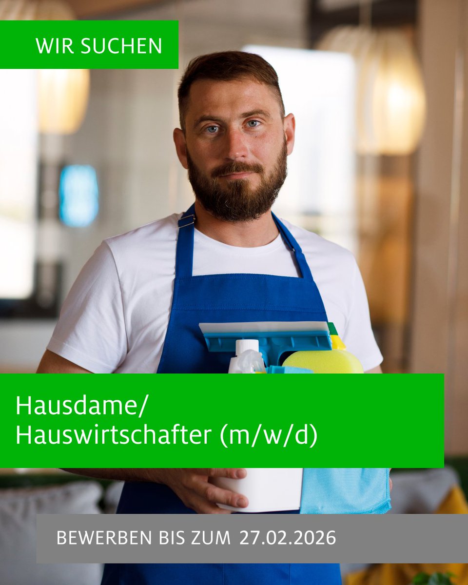 Die Kreisverwaltung besetzt vom 08.04.2026 bis 31.10.2026 befristet eine Stelle als

Hausdame/Hauswirtschafter (m/w/d)

Hier können Sie sich direkt bewerben und finden alle weiteren Informationen zur Stellenausschreibung:

sohub.io/o2kh

Foto: freepik.com