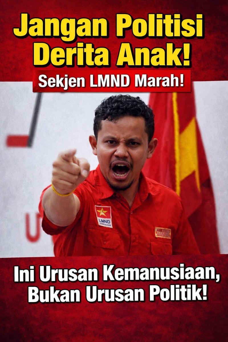 Jangan Politisi penderitaan anak