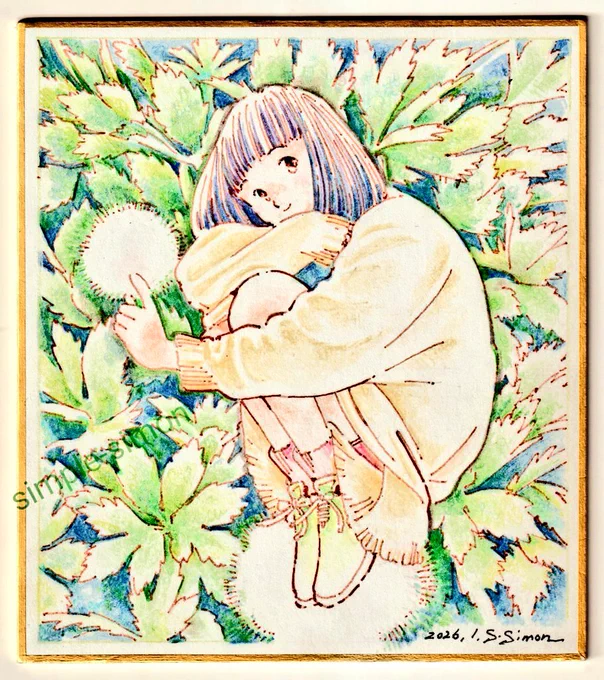 本日は #漫画の日 だったんですね。 なんだかしみじみします 今日は色々ドタバタしましたが、予定通りミニ色紙販売します。 本日(9日)は以下の3枚です。午後10時より販売開始します。boothさいもん屋を覗いてくださいませ