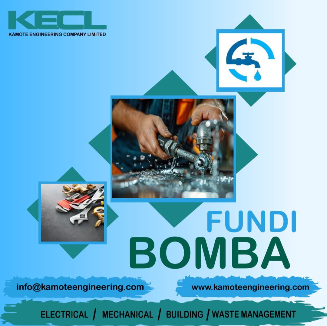 KECL_Company's tweet photo. Reliable Plumbing Solutions for Your Home &amp; Business 💧

Don’t let a leak dampen your day!
At Kamote Engineering Company Limited, our expert "Fundi Bomba" team is ready to handle everything from routine maintenance to complex mechanical installations. https://t.co/wntCJgx4Yh