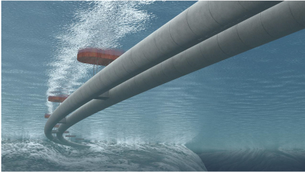 Helal8575's tweet photo. An artist’s impression of a proposed floating tunnel for Norway https://t.co/X3BAk6pfiJ