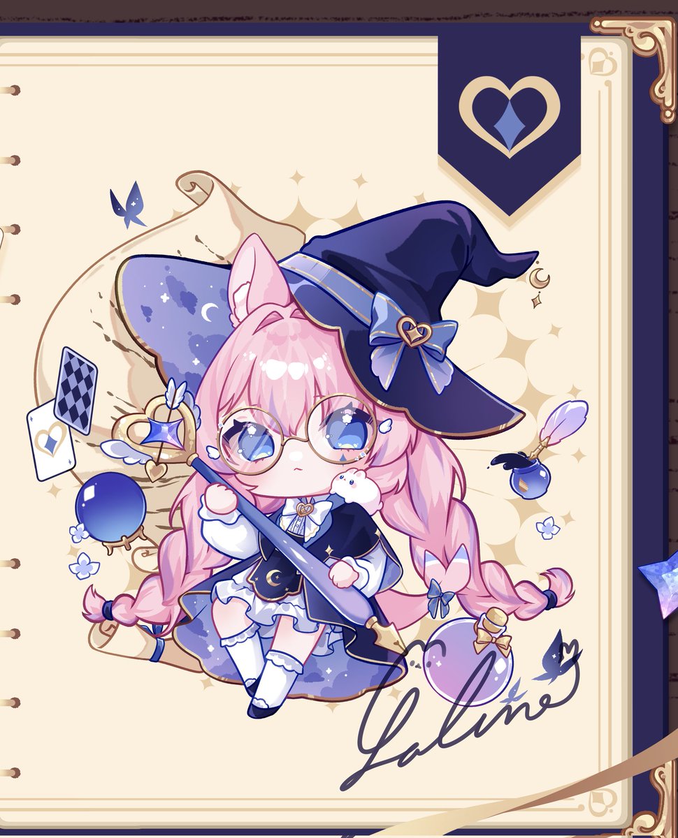 我寫了一點點小故事🔮

在這個世界，被選中的「繪畫魔法使」在年滿十八歲時，所使用的創作工具將會蛻變為只屬於他們的魔杖。
那一刻，他們將覺醒名為「畫系」的力量，並收到來自魔法學院藝術分院的邀請函

好中二www