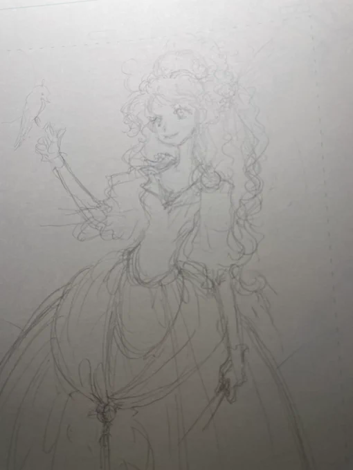 原稿整理。描きかけとかボツ原とか。
