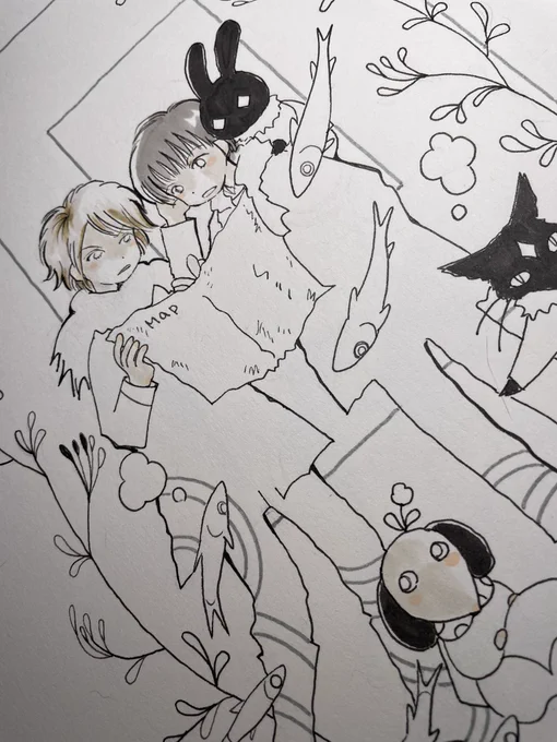 原稿整理。描きかけとかボツ原とか。