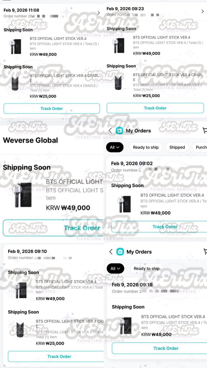AERI_GO's tweet photo. Lightstick BTS Batch 1 done 🫶🏻 https://t.co/RwARsqY22N
