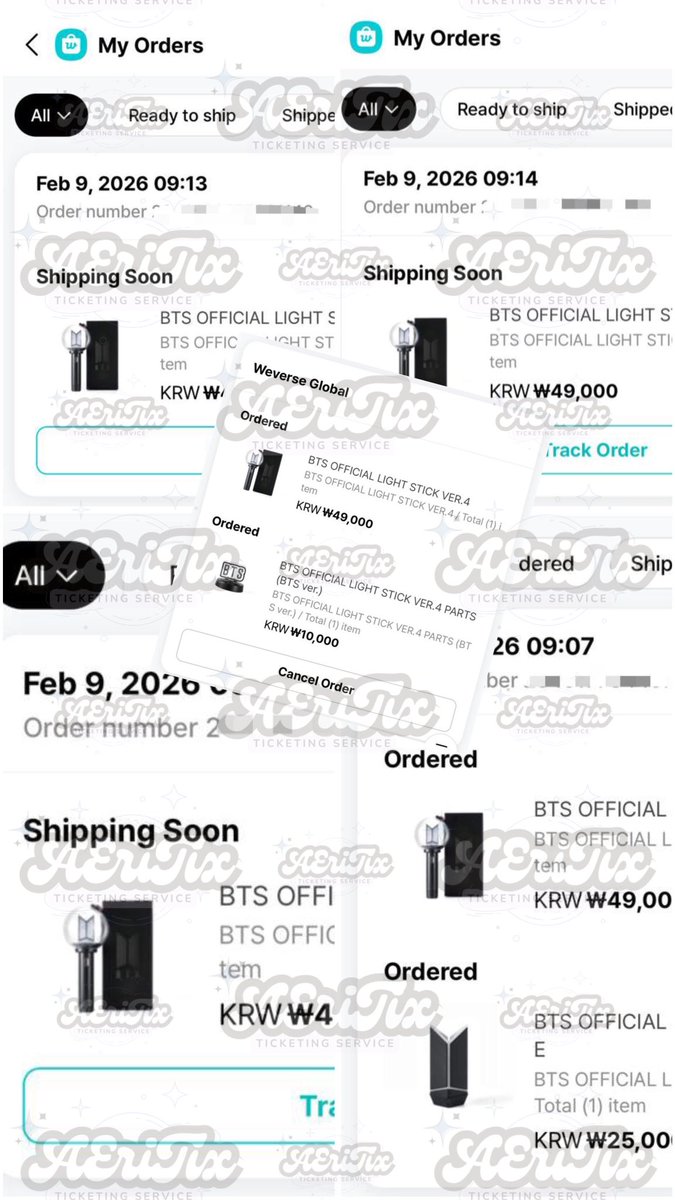 AERI_GO's tweet photo. Lightstick BTS Batch 1 done 🫶🏻 https://t.co/RwARsqY22N