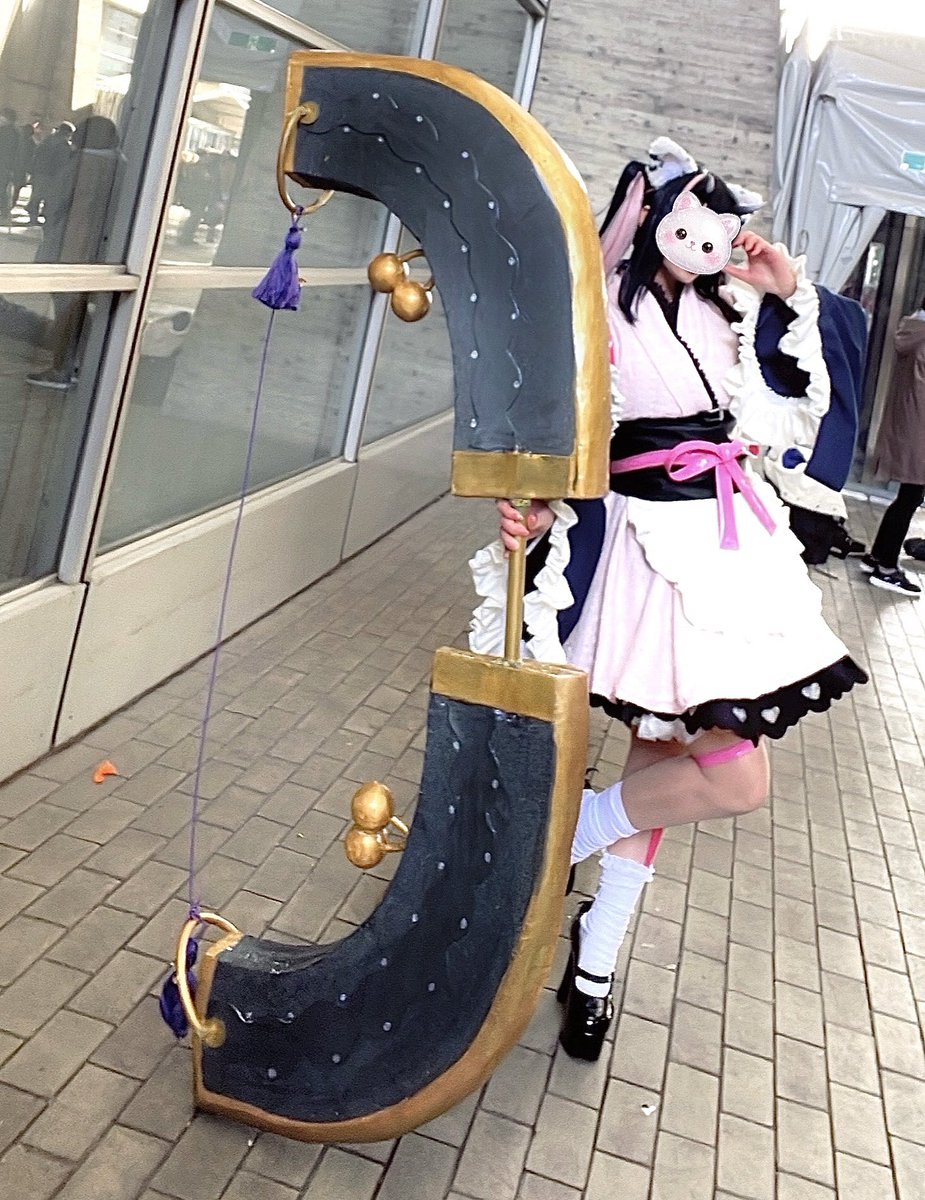 超かぐや姫！の乃依ちゃん♂ 久しぶりのワンフェスにでっかい武器作っ