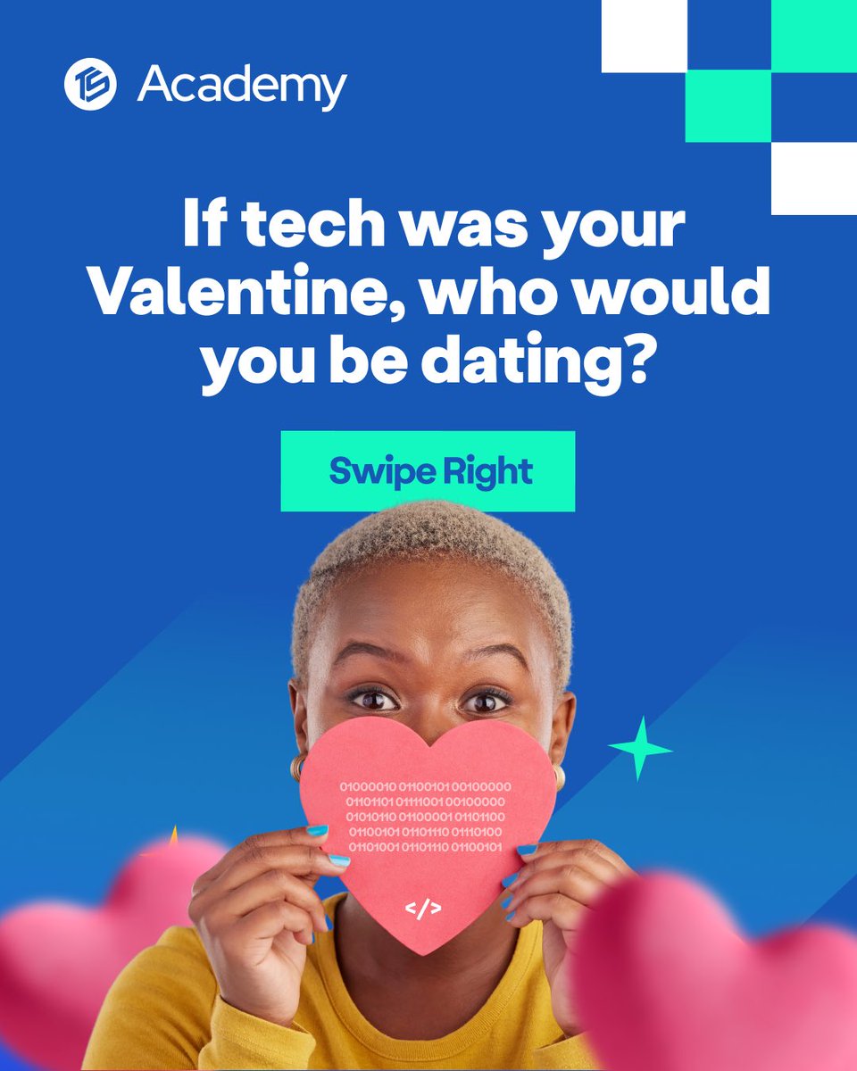 TechSphereAcad's tweet image. We heard that Valentine is coming....who's your tech Valentine?

You can also choose self-love this Valentine sha. Self-love is learning something that will make you valuable for a long time.

Which one are you? Let's find out in the comments