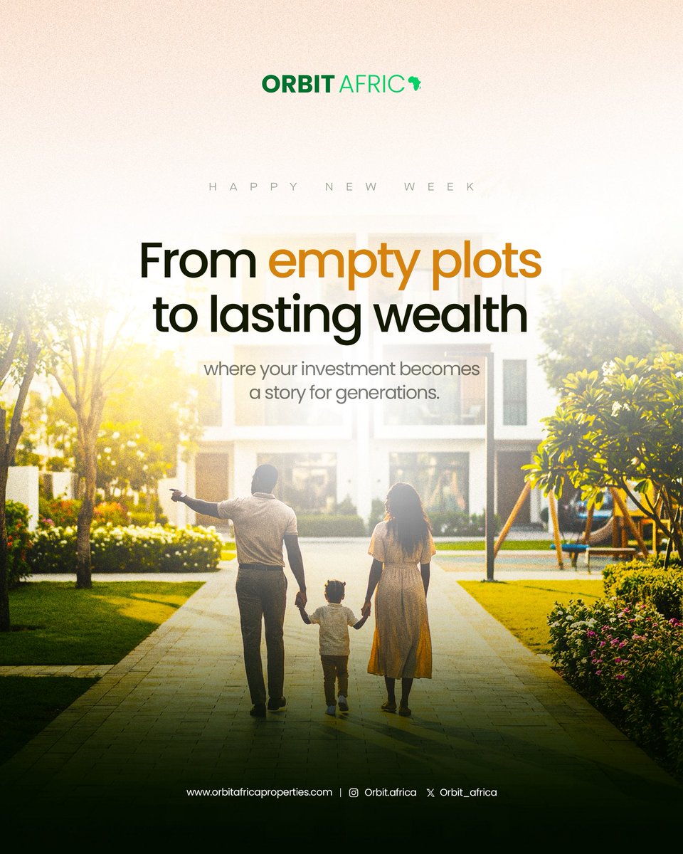 What looks like an empty land today, can become a generational wealth tomorrow.

Every smart decision you make now plants the foundation for a secure future.

Turn your investment into a story your children will continue and be proud of.

This is how legacies are built.