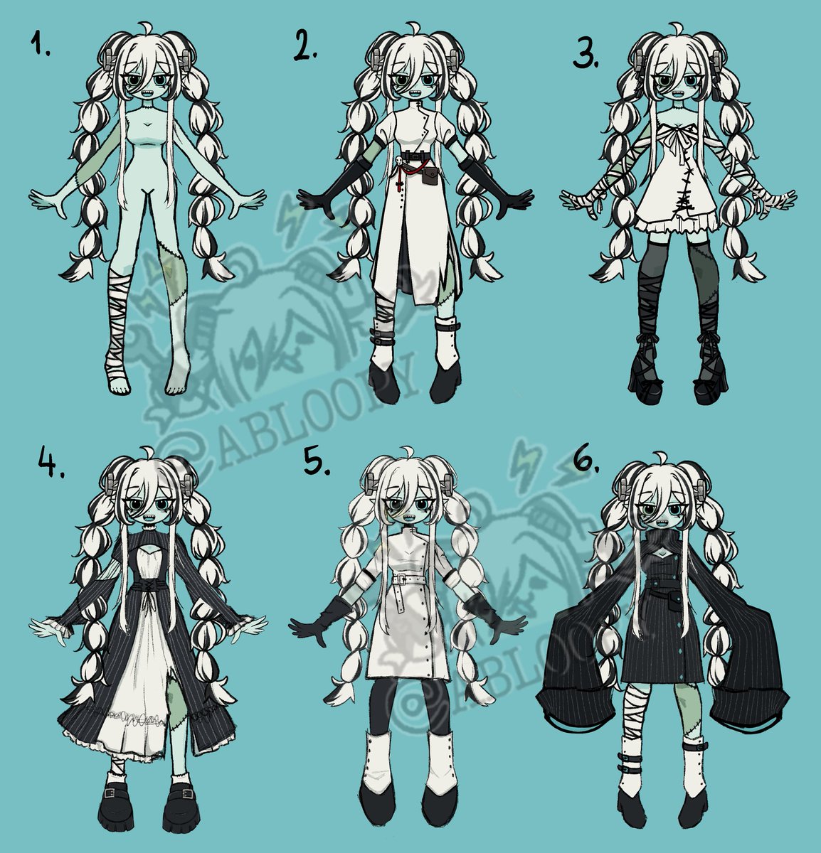 AbloopyVT's tweet photo. Designing some outfits c: which one is your favorite?

#Vtuber #VtuberDebut https://t.co/8LQ2rEMHPX