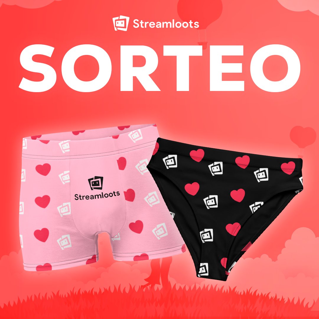 ❤️ Celebramos SAN VALENTÍN con este #SORTEO

¡Sorteamos dos calzoncillos de Streamloots muy difíciles de conseguir pero amados por todos! 😍

➡️Sigue a <a href="/streamlootsES/">Streamloots ES</a>
🔁Haz RT
🗣️Comenta y etiqueta a un amigo

También puedes participar en Instagram 😘 Dos ganadores. Hasta el 13/02