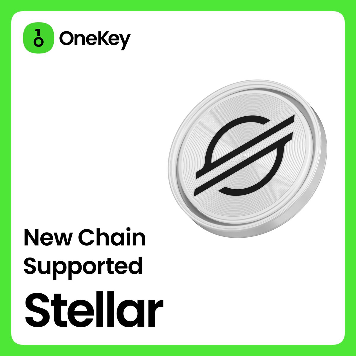 OneKey now supports <a href="/StellarOrg/">Stellar</a> .

$XLM transfers are available, making it easy to manage assets on the Stellar network.