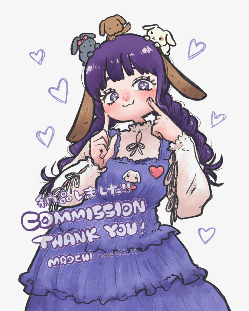 ᴡ ᴏ ʀ ᴋ ꜱ 】 イラストのご依頼でした🐰🎀 いつもありがとうござい