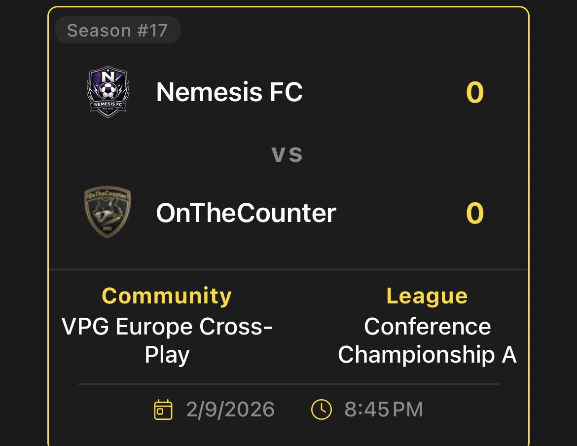 OnTheCounterVPG's tweet photo. Today’s matches for our @OfficialVPG debut! https://t.co/CfCqsuXqyp