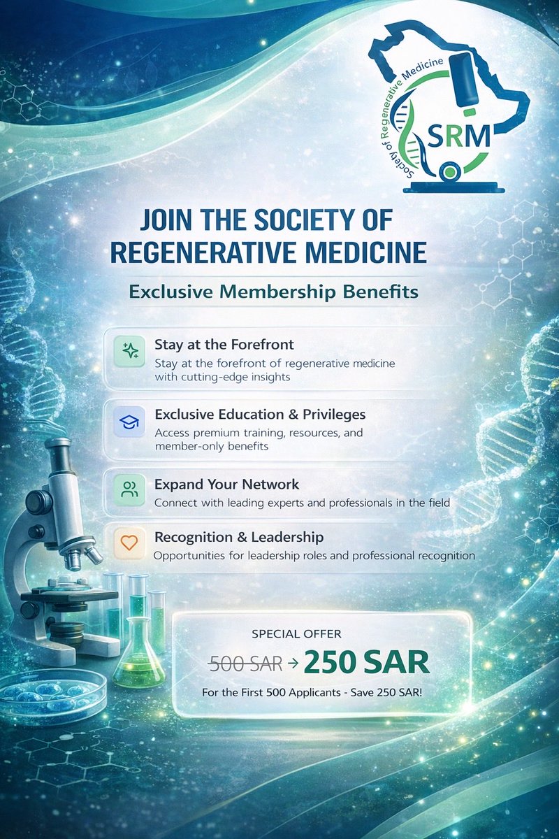 Society of Regenerative Medicine (SRM) tweet media