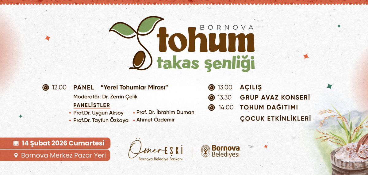 Bu cumartesi Bornova Tohum Takas Şenliğinde paneldeyim. "Başka Bir Tarım Politikası ve Agroekoloji" kitabımı da getireceğim. Bornova Merkez Pazar Yerinde. Panel saat:12.00-da.