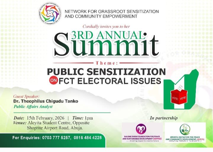 Building informed citizens for stronger democracy✊

<a href="/ominyainitiativ/">Ominya Initiative</a> is proud to partner with the NGSCE for their 3rd Annual Summit on Public Sensitization on FCT Electoral Issues.

Partnerships like this strengthen our mission to promote:
✔️ Peace
✔️ Good governance

#OIPCD