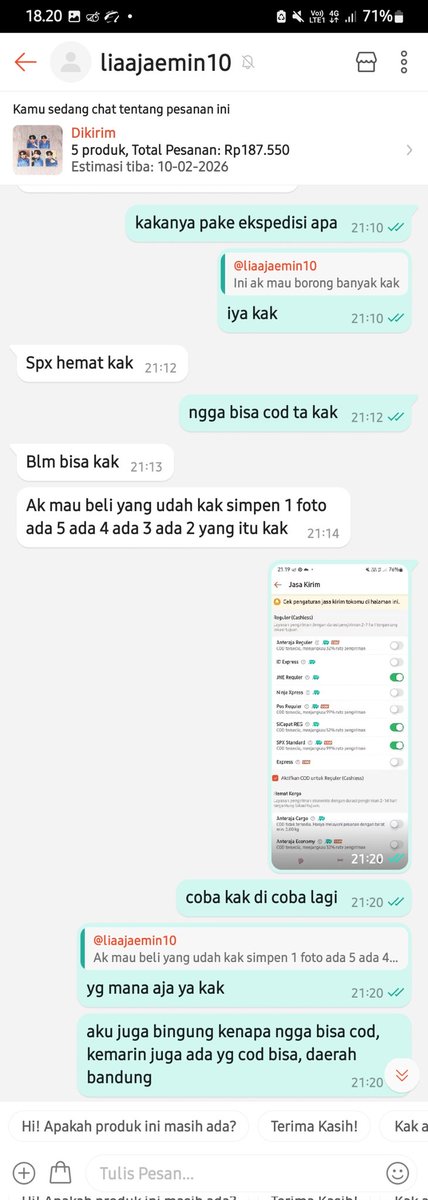 berrysomewhere's tweet photo. UDA GA MAU LAGI AKTIFIN COD🙏🏻

KALO GA SERIUS ORDER JAN DI CO, MANA UDA REQ COD MALAH DI TOLAK, TAU GA SIH RASANYA:)

liaajaemin10 akun orennya hati²

KITA CEMASIN KARENA SURABAYA KE SULAWESI TENGGARA JAUH, DARI SANA DI TOLAK🤸🏻‍♀️🤌🏻

ALLAH ALLAH https://t.co/jRtfBJYtnL