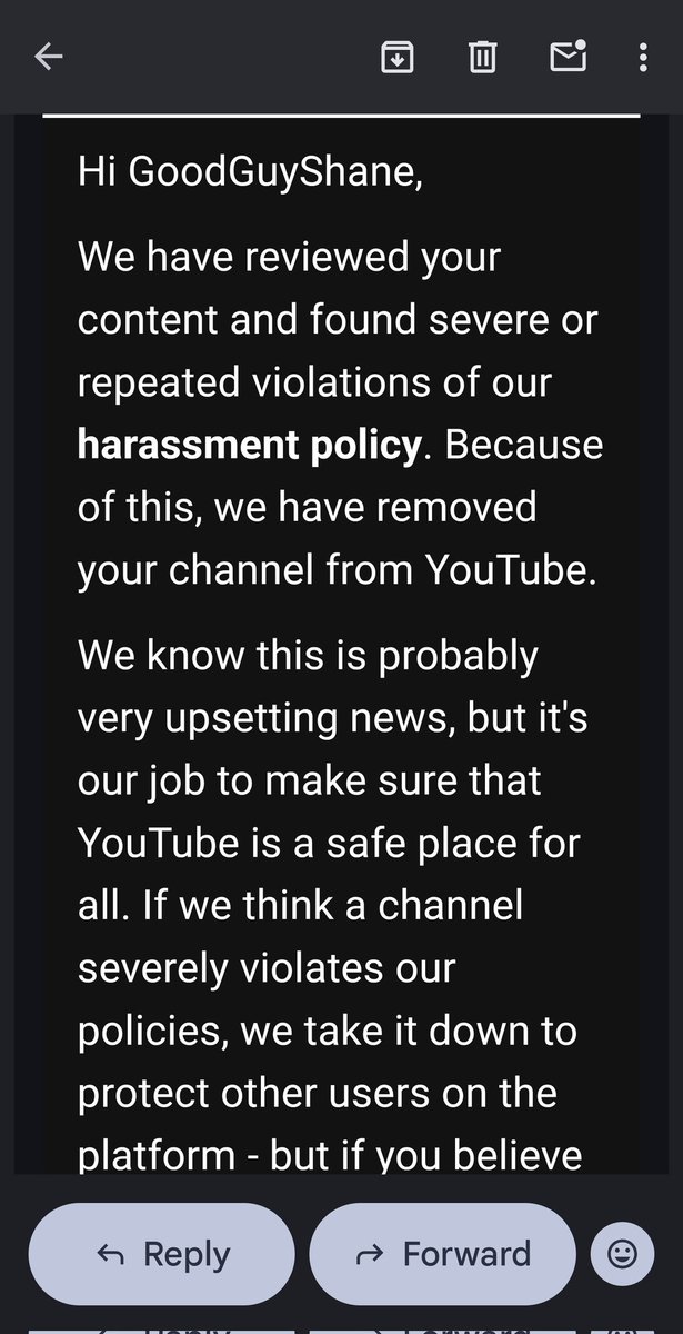 GoodGuyShane's tweet photo. Idk who or what to do but @YouTube @TeamYouTube @DolanDark just delete my channel for "harassment and bullying" but it is me and my friends messing with each other, not once did we interact with someone else or talk about anybody online. Prt 1 https://t.co/YYcCH6X5Di