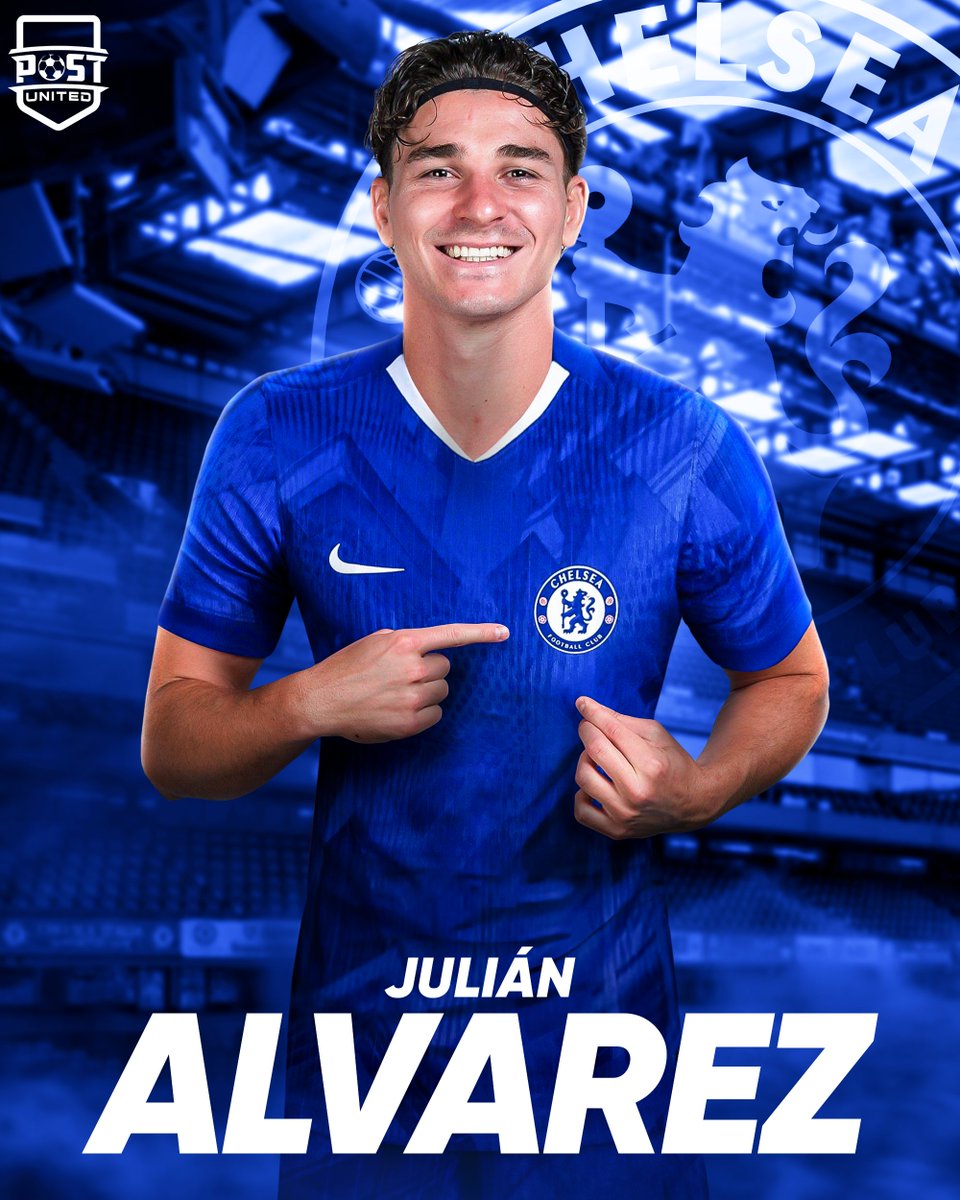 postunited's tweet photo. ‼️ EL CHELSEA AVANZA EN EL FICHAJE DE JULIÁN ALVAREZ

🕷️🔵 Han habido conversaciones entre agentes de la araña y dirigentes del club blue

👀 Parte de la agencia que gestiona el traspaso de Julián estuvo en Londres esta semana, viendo el Chelsea-Arsenal

ℹ️ ESPN https://t.co/YDIQDXQuRa