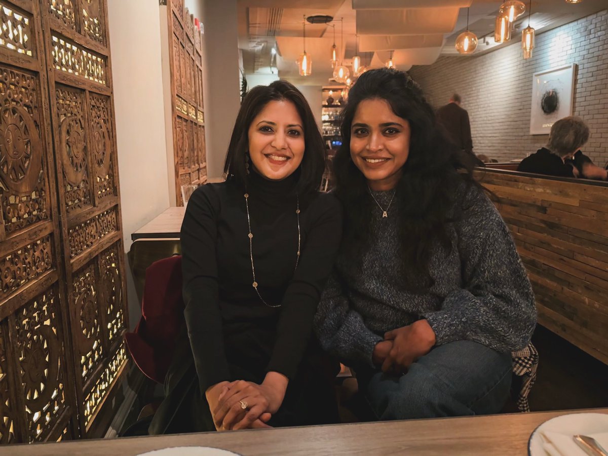 monanair's tweet photo. Superbowl Sunday dinner at Sababa Uptown in Washington, D.C. with my cousin Arpita 💕🏈! https://t.co/KxxUP5ufB0