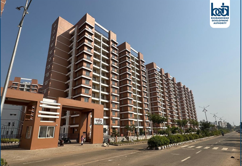 Ekamra Residency housing project with BDA branding