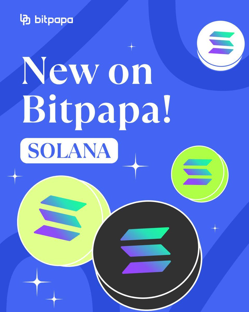 Bitpapa_com's tweet image. ✨ New on Bitpapa!  

Solana (SOL) is now available on our platform. 

Solana (SOL) is an open-source, high-speed third-generation blockchain designed for building decentralized applications (dApps) and smart contracts  

Join us and start trading Solana today!