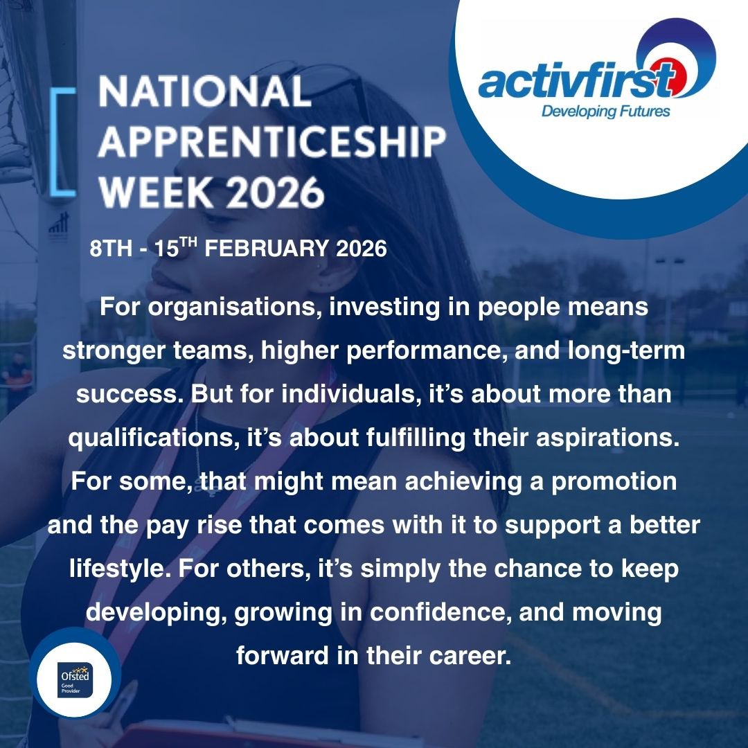 National Apprenticeship Week 2026 
📅 8–15 February

This National Apprenticeship Week, we’re proud to support journeys that make a real difference — for people and for businesses.

🌐 activfirst.co.uk

#NationalApprenticeshipWeek #NAW2026 #Activfirst #Apprenticeships