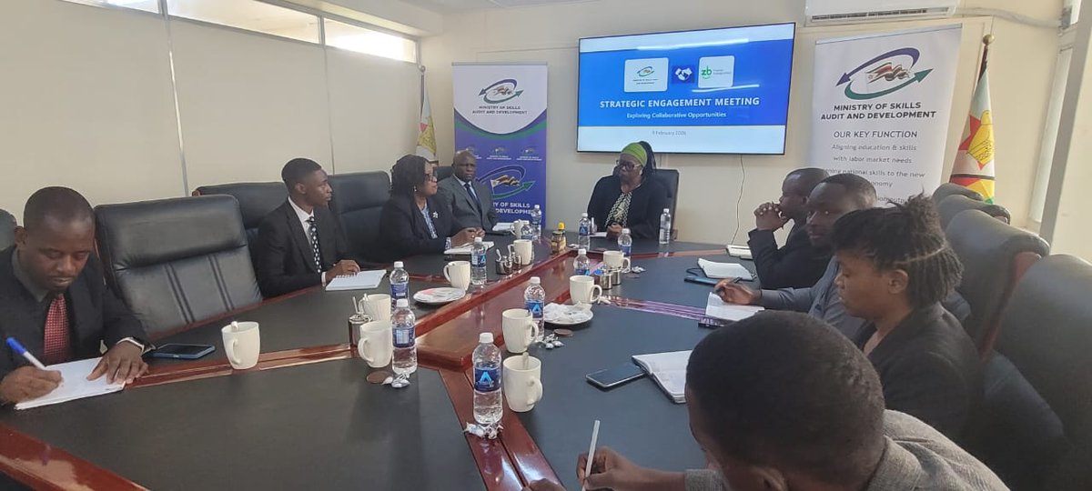 SkillsAuditDvt's tweet photo. MOSAD this Monday held a strategic engagement with @zb_foryou in Harare, focused on exploring areas of collaboration in skills development and financial literacy.
#SkillsDevelopment #FinancialLiteracy #PublicPrivatePartnerships #ZBBank #Vision2030
@InfoMinZW https://t.co/NRgnkwzrbS