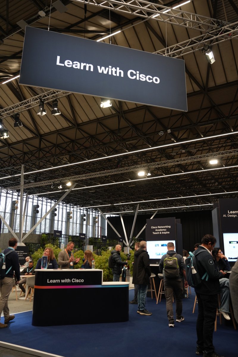 LearningatCisco's tweet photo. Visit us in the World of Solutions · Hall 7 to explore:

✓ Hands-on training. 
✓ Career-ready skills. 
✓ Industry-recognized certs.

+ Demos, discounts, and more.

Your path to career greatness begins here. ⤵️

#CiscoLiveEMEA https://t.co/8ECZM9GMWI