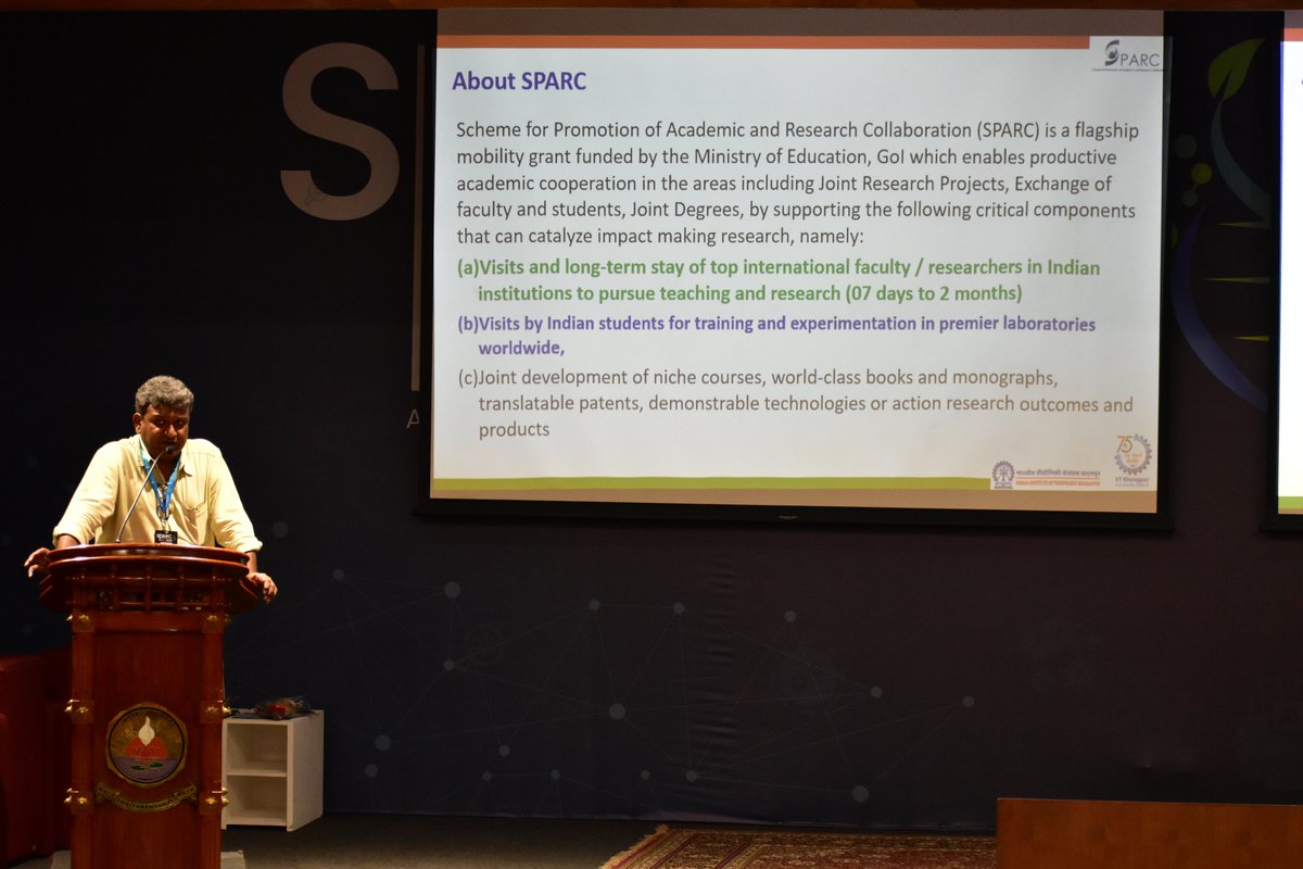 amritabiotech's tweet photo. Prof. Rabibrata Mukherjee (@iitkharagpur) outlines SPARC’s vision - prototype-driven research, global collaboration &amp; lasting academic impact.

#SPARC #SPARC2026 https://t.co/sp6lJUGkNP