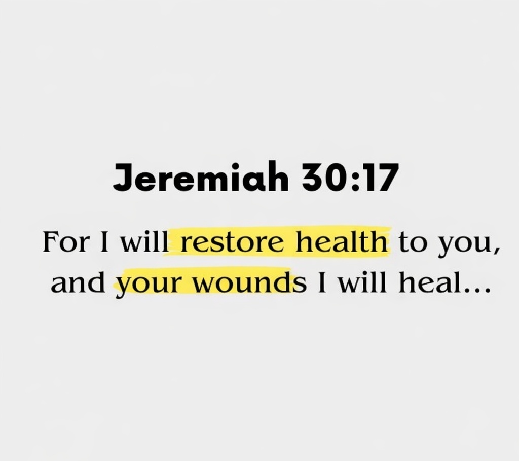 The__Bible7's tweet photo. Jeremiah 30:17 https://t.co/70v48UosDw