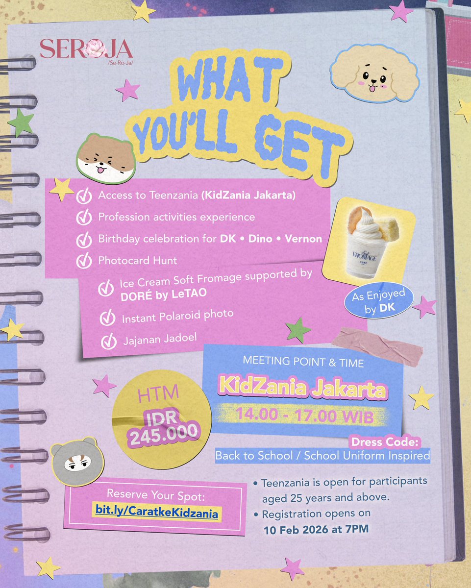 Let our inner kids take the spotlight—Laughing like Dokyeom, vibing freely like Vernon, and moving with Dino’s playful energy ✨

𝟐𝟖 𝐅𝐞𝐛𝐫𝐮𝐚𝐫𝐲 𝟐𝟎𝟐𝟓
This celebration is for the birthdays of our february boys, three people who each bring joy in their own way — and