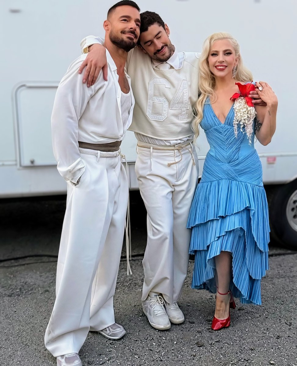 1nclusionRider's tweet photo. Nothing but respect for my Avengers! @sanbenito, @ladygaga, @ricky_martin*

Ricky, I need you to drop your skincare regimen, like, yesterday! 😍

#BadBunny #BadBunnySuperbowl #SuperBowl https://t.co/Ha7NcmT0D2