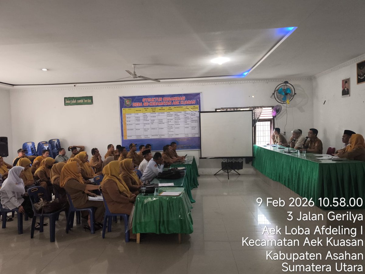 KtrCmtAekKuasan's tweet image. 📌 Rapat Koordinasi Persiapan Akhir MTQ dan FSQ Tingkat Kecamatan Aek Kuasan dilaksanakan sebagai langkah pemantapan guna memastikan seluruh rangkaian kegiatan berjalan tertib, lancar, dan sukses.

#MTQ #FSQ #pemkabasahan #asahansejahterareligiusmajudanberkelanjutan #aekkuasan