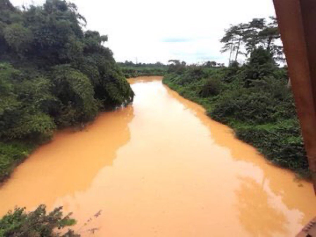 Colorless❌
Transparent❌
Odorless❌
Is this even water anymore?
 #StopGalamseyNow
