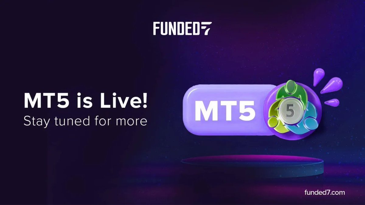 MT5 Now Live @Funded_7 🔥

- Best Spreads in the industry 
- On Demand Payouts 
- Weekend Holding 
- Swift Executions 

Use code NEW20 For 20% Off on 1 &amp; 2 phase evaluations:

my.funded7.com/en/challenges?…