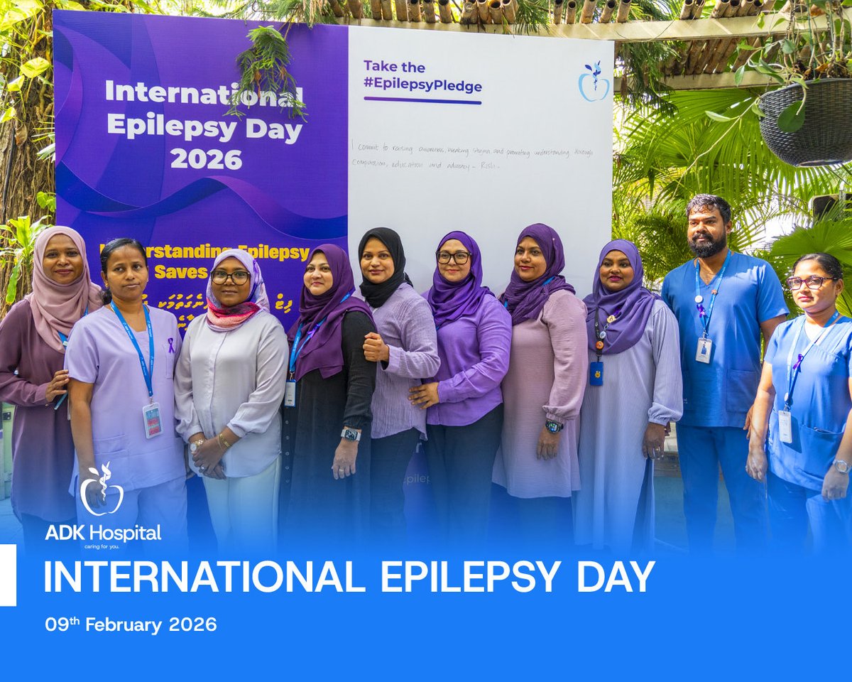 ADKHospital's tweet photo. Our team engaged with walk-in patients, shared valuable information, answered questions, and raised awareness about recognizing and managing epilepsy. 

With greater awareness, early diagnosis, and the right support, lives can truly be transformed.

Visit our Epilepsy Clinic for specialized care and guidance.
Call 1440 | WhatsApp +960 7671440 to register.

#ADKHospital #CaringForYou #InternationalEpilepsyDay #EpilepsyAwareness #EpilepsyClinic