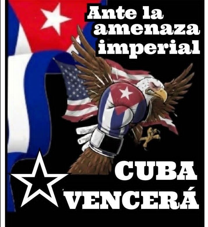 🇨🇺🇨🇺Cuba defiende su soberanía y la independencia. Ante la amenaza imperial. #Cuba Vencerá .🇨🇺🇨🇺🇨🇺🇨🇺🇨🇺
#CubaEstáFirme 
#CubaNoEstáSola