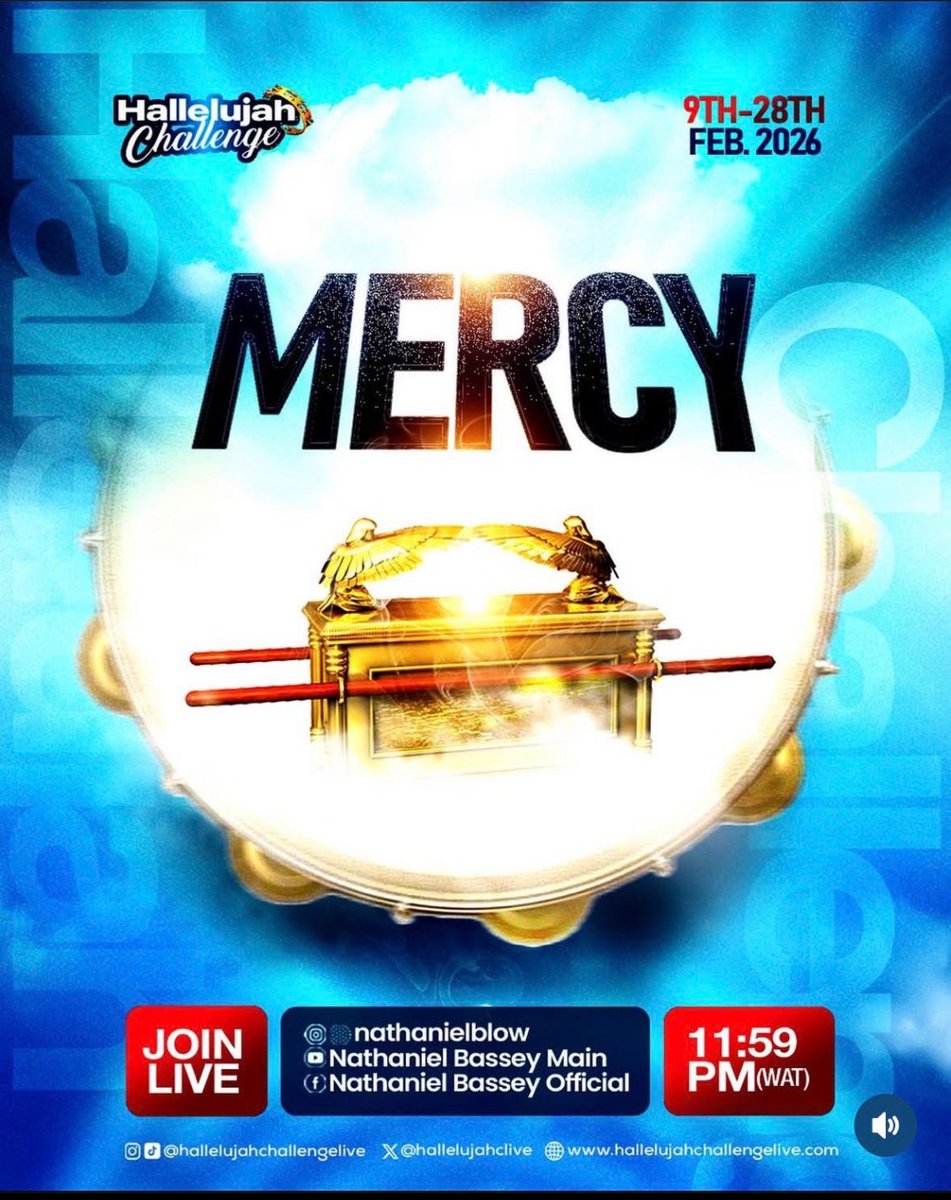See You All The HALLELUJAH CHALLENGE  February 2026 Edition 
 Tonight 
#Mercy